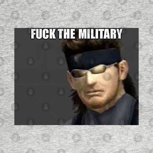 Solid Snake "F*** the Military" by otacon